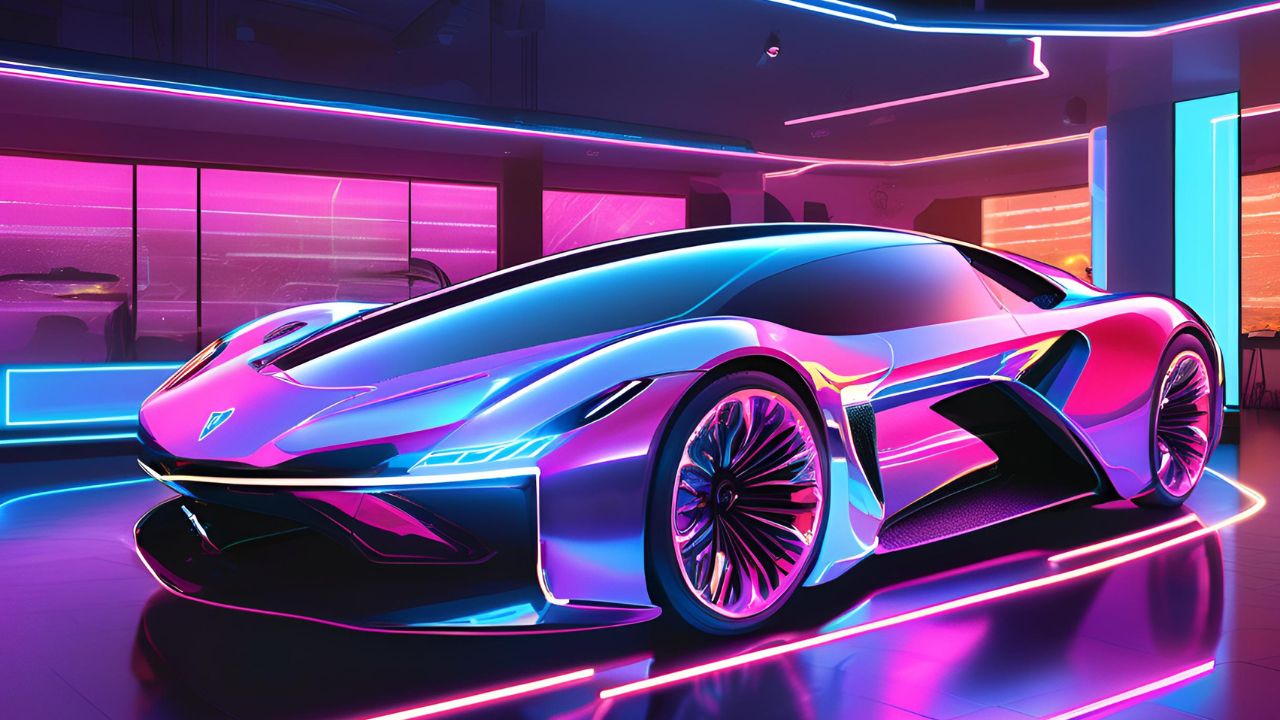 Futuristic Super Car - AI Image